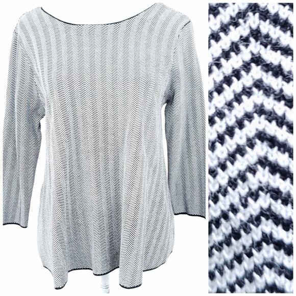 FRNCH Herringbone Swing Top Career Casual Shirt - Picture 1 of 8